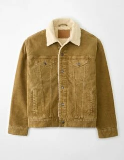 AE Corduroy Sherpa Trucker Jacket -AMERICAN EAGLE Sales 0106 1589 209 f