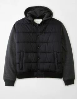 AE Bomber Puffer Jacket 7 AE Bomber Puffer Jacket -AMERICAN EAGLE Sales 0108 1560 045 f