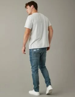 AE AirFlex+ Patched Athletic Skinny Jean -AMERICAN EAGLE Sales 0114 6474 469 ob