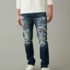 AE AirFlex+ Ultrasoft Patched Slim Jean -AMERICAN EAGLE Sales 0117 6681 990 of