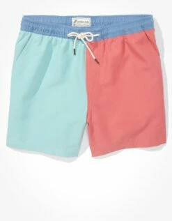 AE 5.5" Colorblock Swim Trunk -AMERICAN EAGLE Sales 0133 7284 639 f