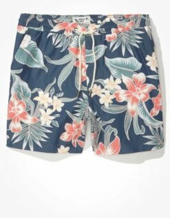 AE 5.5" Floral Swim Trunk -AMERICAN EAGLE Sales 0133 7341 441 f