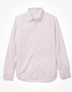 AE Everyday Striped Oxford Button-Up Shirt -AMERICAN EAGLE Sales 0153 6012 682 f