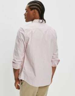 AE Everyday Striped Oxford Button-Up Shirt -AMERICAN EAGLE Sales 0153 6012 682 ob