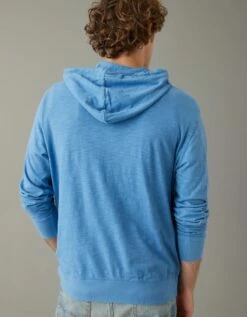AE Super Soft Slub Hoodie T-Shirt -AMERICAN EAGLE Sales 0166 3044 400 ob