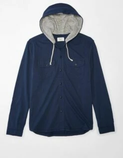 AE Super Soft Hooded Knit T-Shirt -AMERICAN EAGLE Sales 0166 3356 483 f