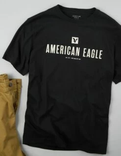 AE Super Soft Logo Graphic T-Shirt -AMERICAN EAGLE Sales 0181 3295 064 d2