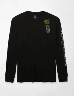 AE Super Soft Long-Sleeve Halloween Graphic T-Shirt 7 AE Super Soft Long-Sleeve Halloween Graphic T-Shirt -AMERICAN EAGLE Sales 0189 3243 001 f