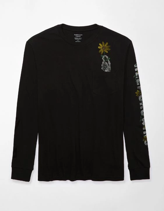 AE Super Soft Long-Sleeve Halloween Graphic T-Shirt 5 AE Super Soft Long-Sleeve Halloween Graphic T-Shirt - Image 3