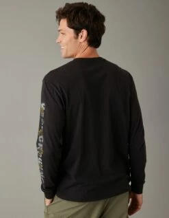 AE Super Soft Long-Sleeve Halloween Graphic T-Shirt 6 AE Super Soft Long-Sleeve Halloween Graphic T-Shirt -AMERICAN EAGLE Sales 0189 3243 001 ob