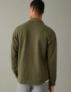 AE Super Soft Fleece Shacket -AMERICAN EAGLE Sales 0195 2079 309 ob