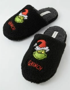 AE Grinch Fleece Slipper