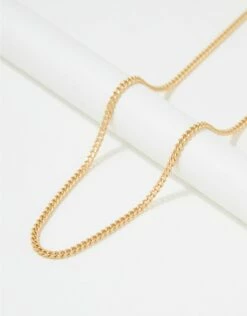 AEO Gold Chain Necklace -AMERICAN EAGLE Sales 0224 7518 709 b
