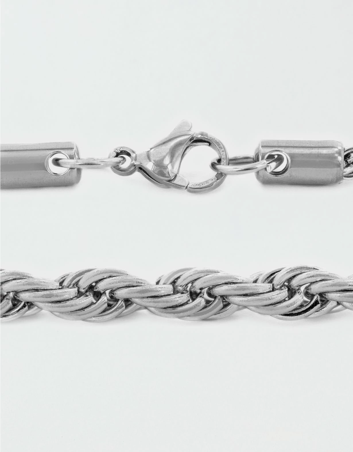 West Coast Jewelry Stainless Steel Spiga Chain Necklace 4 West Coast Jewelry Stainless Steel Spiga Chain Necklace - Image 2