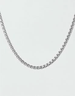 West Coast Jewelry Polished Stainless Steel Box Chain Necklace