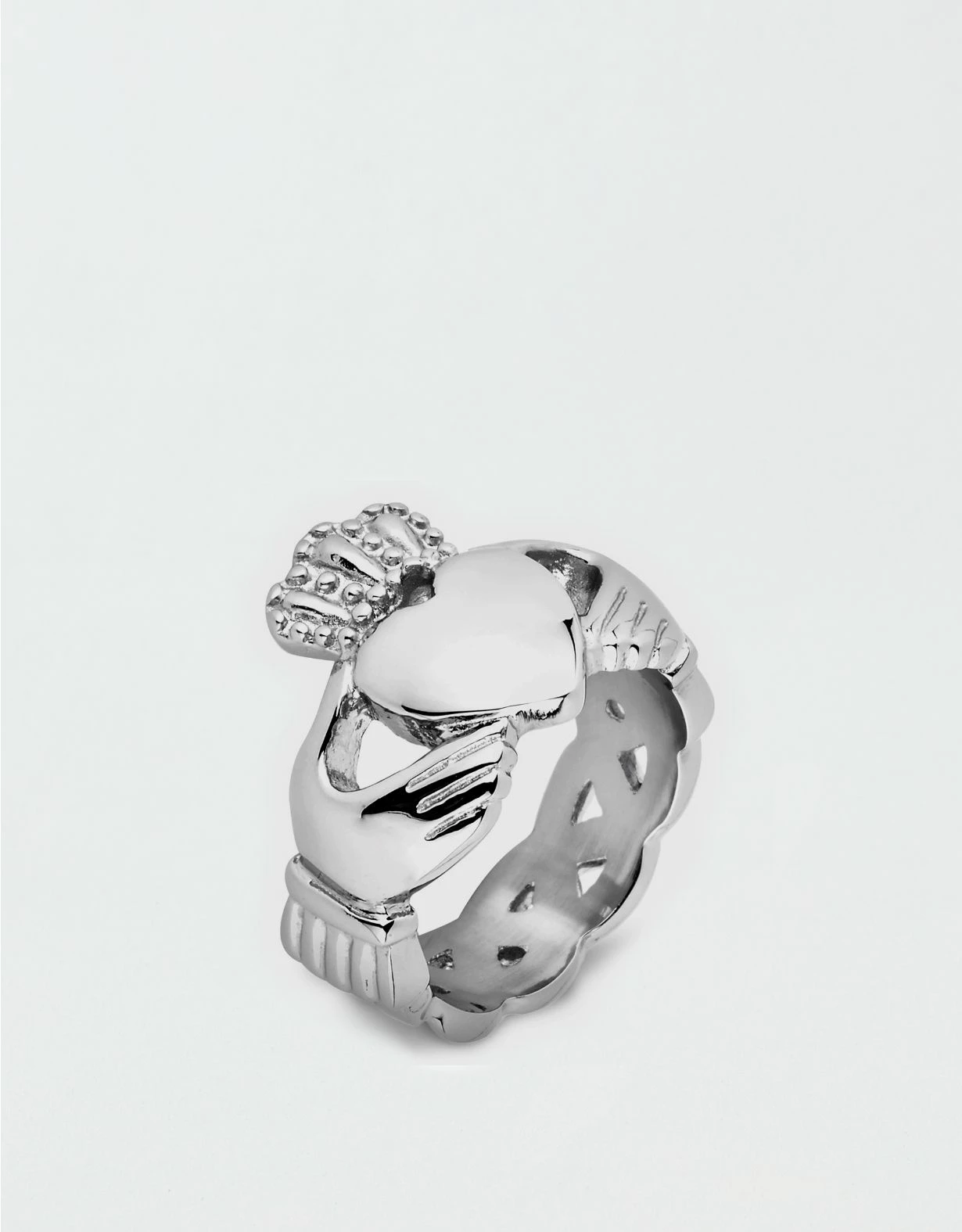 West Coast Jewelry Stainless Steel Celtic Knot Eternity Claddagh Ring 3 West Coast Jewelry Stainless Steel Celtic Knot Eternity Claddagh Ring