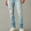 AE AirFlex+ Temp Tech Patched Stacked Jean 1 AE AirFlex+ Temp Tech Patched Stacked Jean -AMERICAN EAGLE Sales 1113 6697 926 of