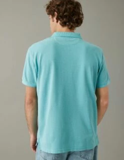 AE Super Soft Legend Pique Polo Shirt -AMERICAN EAGLE Sales 1165 2883 395 ob