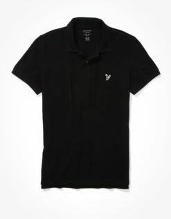 AE Super Soft Legend Slim Fit Pique Polo Shirt -AMERICAN EAGLE Sales 1165 3357 001 f