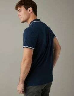AE Super Soft Legend Slim Fit Pique Ringer Polo Shirt 6 AE Super Soft Legend Slim Fit Pique Ringer Polo Shirt -AMERICAN EAGLE Sales 1165 3358 410 ob