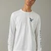 AE Super Soft Long-Sleeve Logo Graphic T-Shirt -AMERICAN EAGLE Sales 1182 3292 100 of