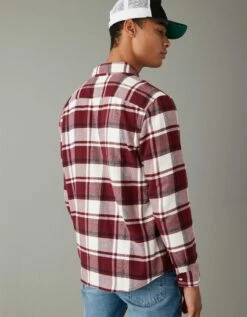 AE Super Soft Flannel Shirt -AMERICAN EAGLE Sales 2151 6085 613 ob