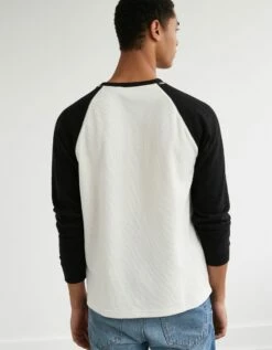 AE Super Soft Legend Raglan Long-Sleeve Thermal T-Shirt -AMERICAN EAGLE Sales 2171 3541 001 ob