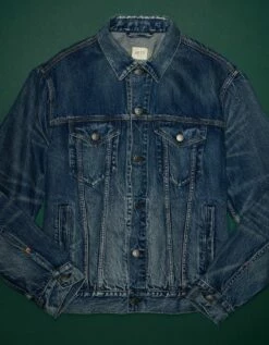 AE77 Premium Denim Trucker Jacket -AMERICAN EAGLE Sales 2308 1545 400 f