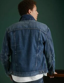 AE77 Premium Denim Trucker Jacket -AMERICAN EAGLE Sales 2308 1545 400 ob