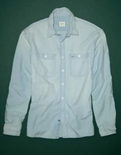 AE77 Premium Chambray Workshirt -AMERICAN EAGLE Sales 2308 2418 401 f