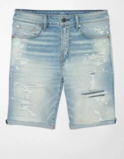 AE AirFlex+ Ultrasoft 9" Patched Denim Short